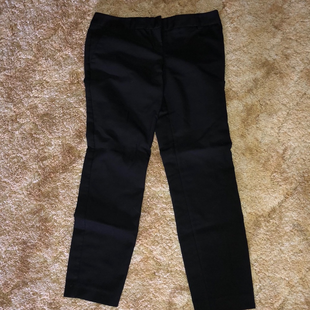 Black ankle dress pants